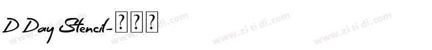 D Day Stencil字体转换